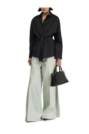 Black cotton blouse SEMI COUTURE | Y5WK06Y690